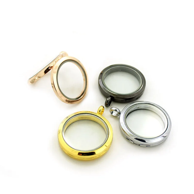10 шт./лот 30 мм Diylocket круглые магнитные стеклянные медальоны из сплава ювелирные