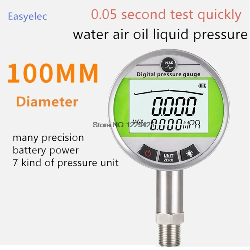 Измеритель давления из нержавеющей стали диаметр 60 мм 80 100 мм|Манометры| |