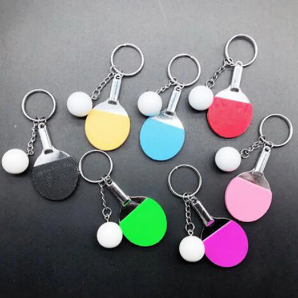 Таблица брелок в виде теннисной ракетки сумка Подвеска спортивный сувенир Pingpang