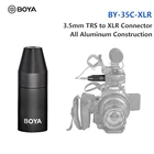 BOYA 35C-XLR Mini 3,5 мм (TRS) Мини-гнездовой адаптер для микрофона с 3-контактным XLR штекерным разъемом для профессионального миксера видеокамеры