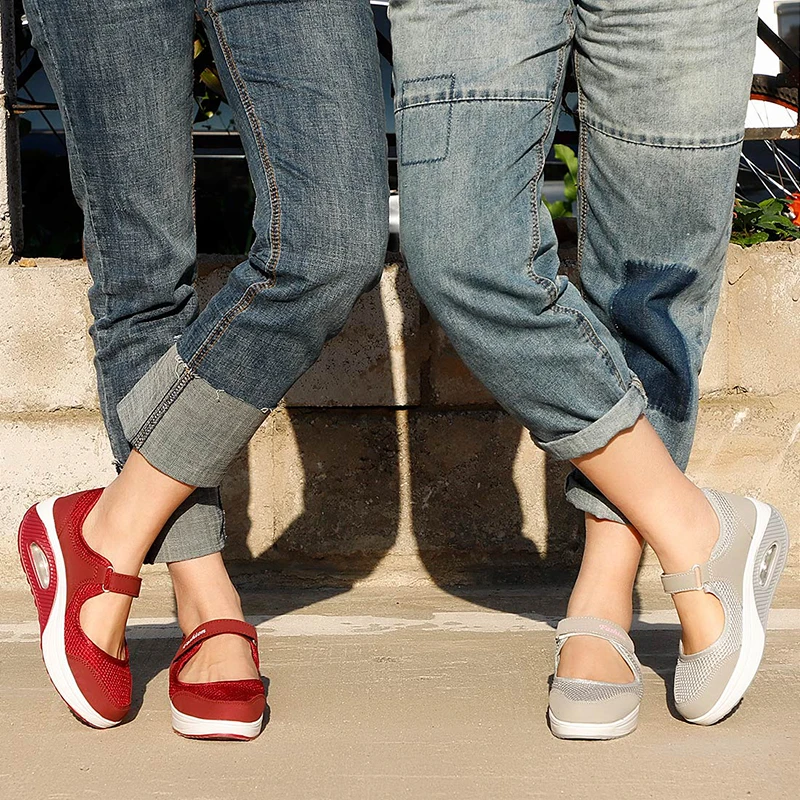 Летние женские сетчатые лоферы на плоской платформе Женская Повседневная