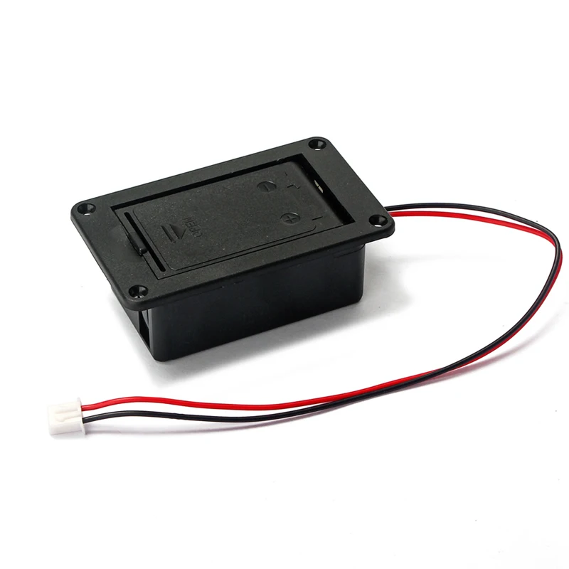 

1PC 9V Battery Organizer Storage Holder Stand Case Box Cover For Guitar Bass Active Pickup Connector