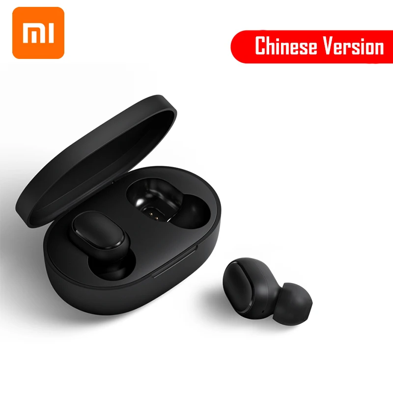 Chinese Version Беспроводные bluetooth-наушники Xiaomi Redmi Airdots TWS, стерео наушники-вкладыши с басами, управление AI, с микрофоном, наушники-вкладыши - Цвет: Chinese Version