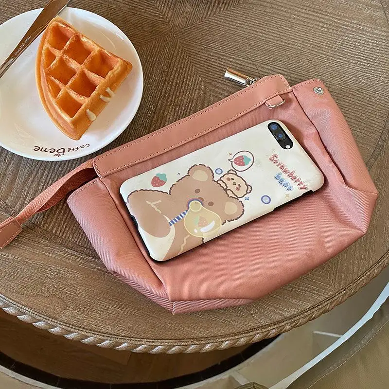 

New Vintage Nylon Big Tote Women Fashion Water-proof Frabic Handbag Tote Clutch Shoulder Bag Solid Nylon Bags