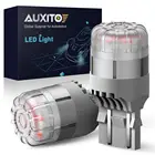 AUXITO 2 шт. W21W Светодиодная лампа T20 7443 W215W T25 3157 P27W светодиодный Canbus Автомобильный задний стоп-светильник для переднего указателя поворота s красный желтый