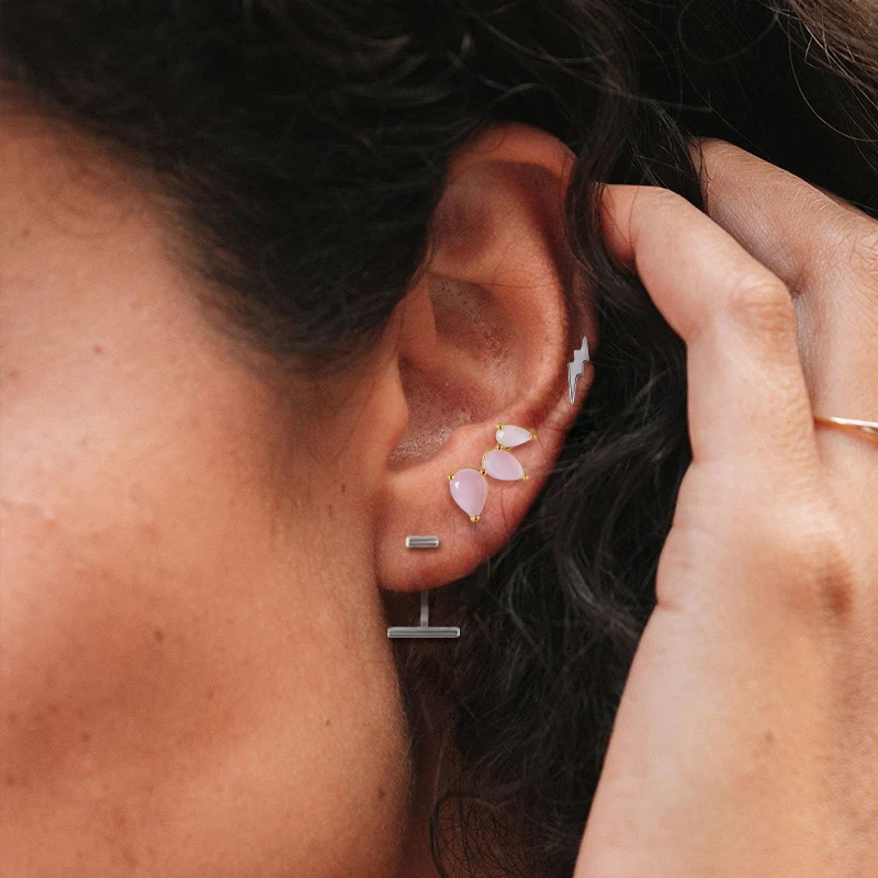 Женские Геометрические серьги палочки ROXI маленькие гвоздики из стерлингового серебра 925 пробы свадебные