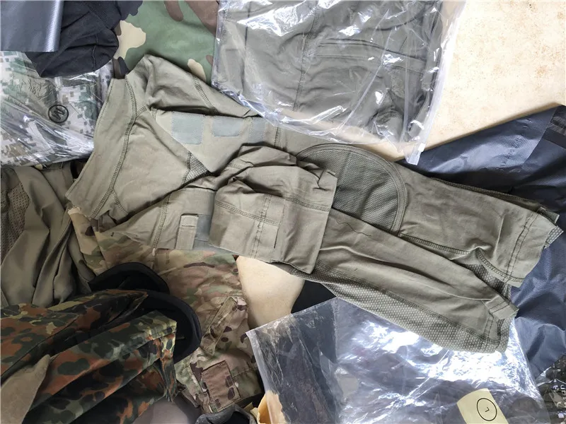 ACS Type II Sports Men's Military Green Frog Suit Tactical OD Green Long Sleeve Top Cotton Elastic Outdoor Frog Skin