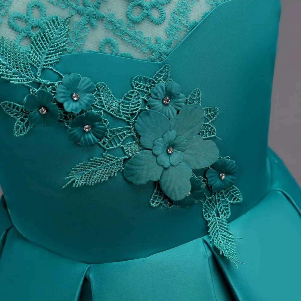 От 4 до 14 лет бальное платье для маленьких девочек Новинка 2018 года детская одежда