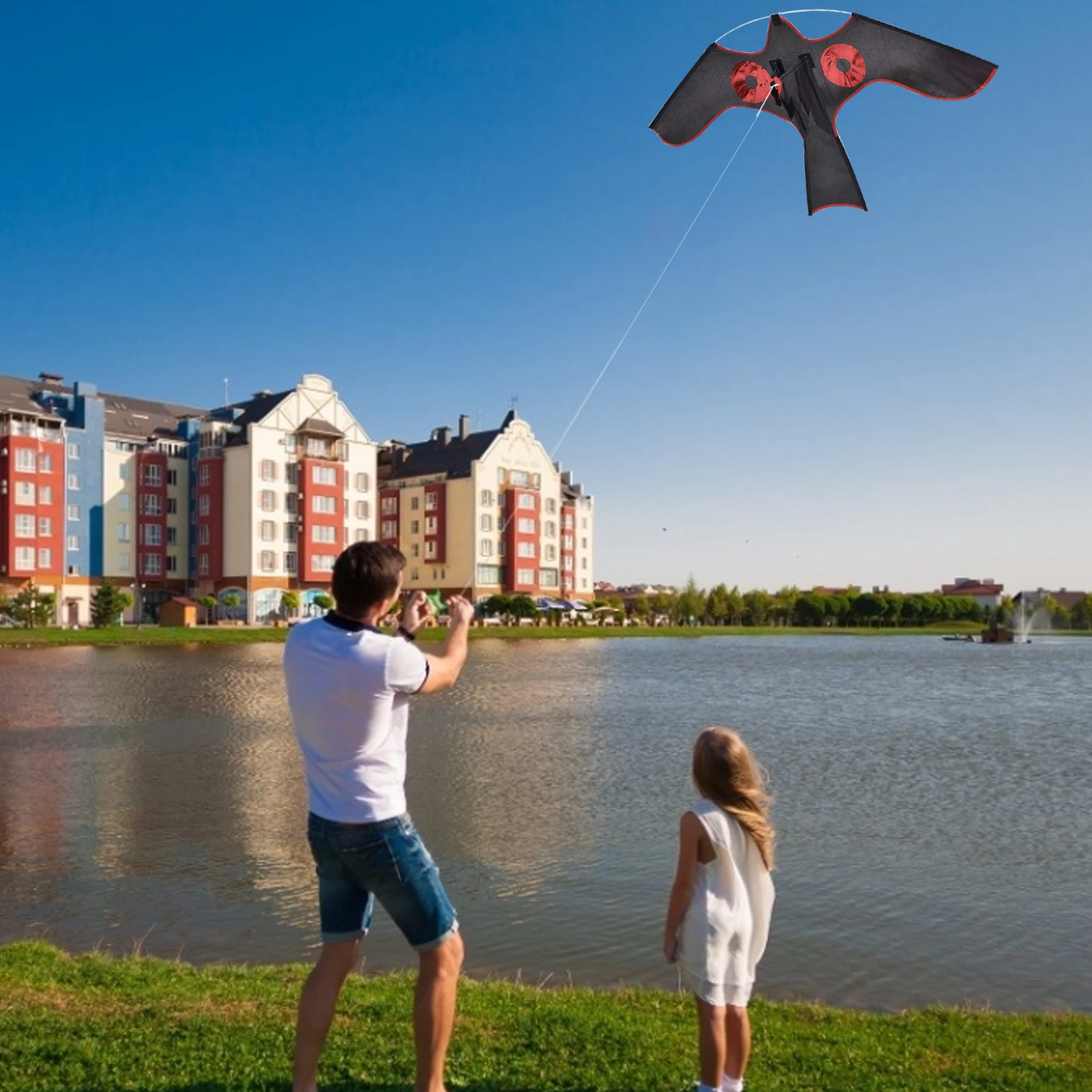 

Bird Repelling Eagle Kite Bird Scarer Repeller Flying Kite Emulation Flying Drive Bird Kite For Garden Yard Farm