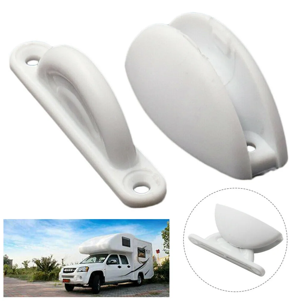 

1 Set Door Frame Buckle Camping Cars Caravans Door Stopper Holder Stop White