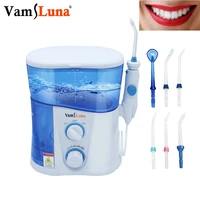 water flosser dental oral irrigator for teeth brace clean 1000ml oral irrigator with 7 multifunctional jet tips for family