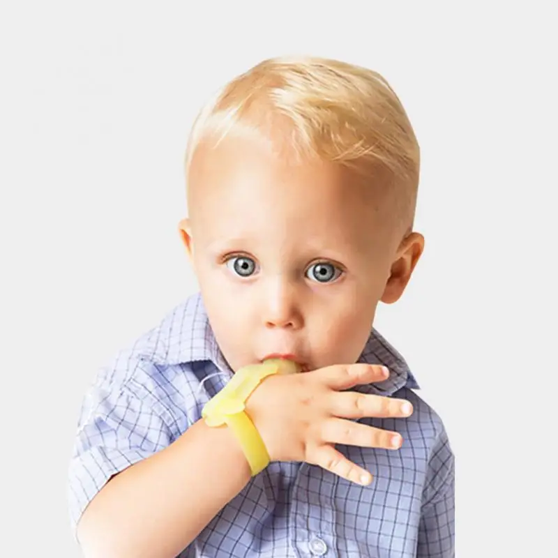 

Thumb Sucking Teether Adjustable Silicone Stop Sucking Finger Protector Newborn Dental Care Toys Food Grade Anti-bite Teether