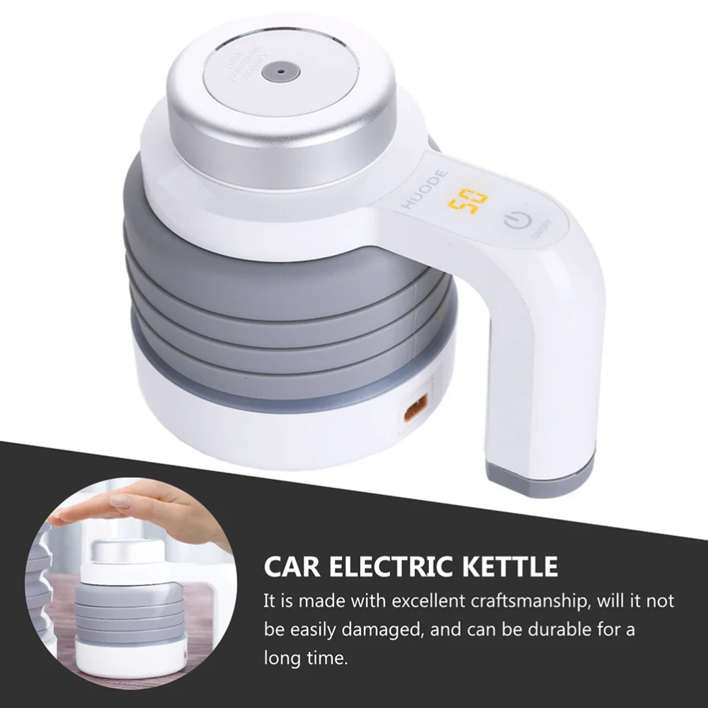 

1pc Professional Electric Kettle Car Heating Cup Foldable Electric Kettle
