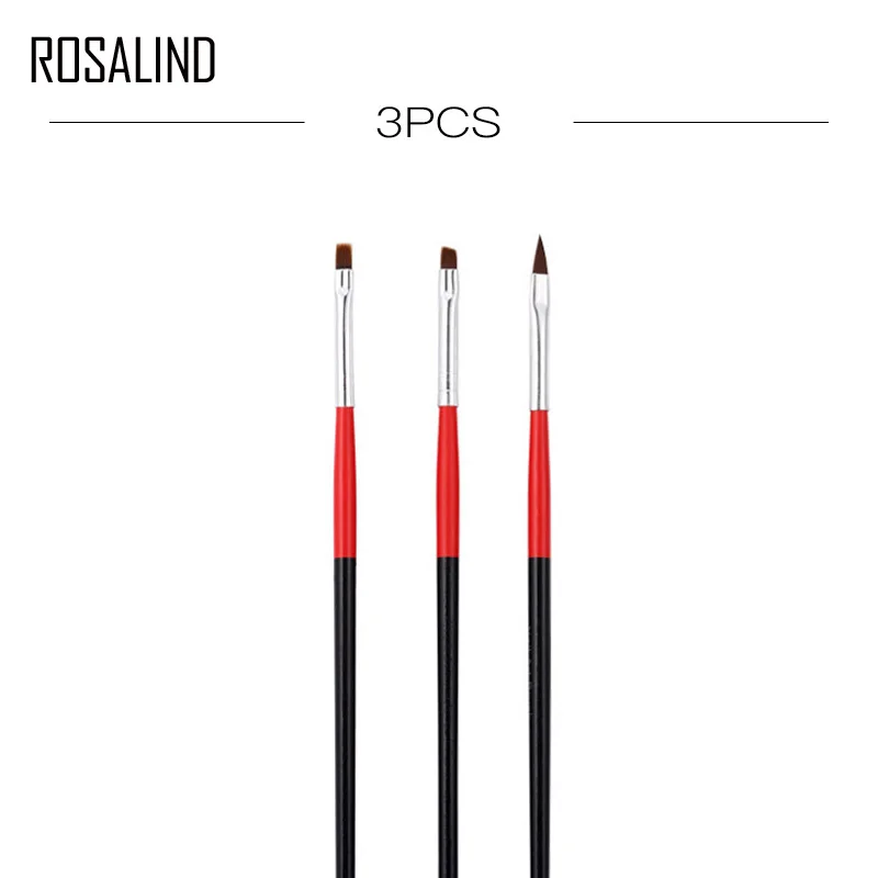 ROSALIND Acrylic Nail Brush For Painting Vernis Semi Permanant UV Gel Art Bursh Set Manicure Brushes All Tool | Красота и здоровье