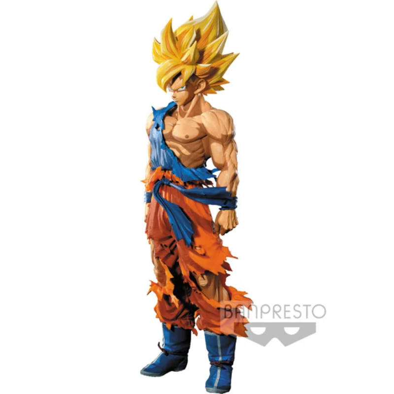 Подлинная Bandai Аниме Фигурка в очках фабрики Dragon Ball Z ВСГУ Супер Saiyan Goku комиксов