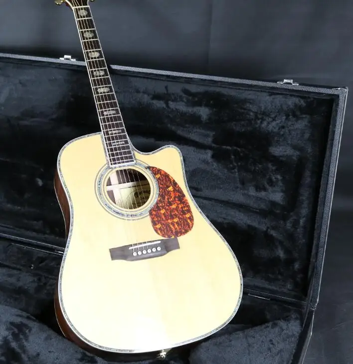 41 ''D стиль ca 45Cutway Акустическая Электрогитара Fishman эквалайзер Массив ели топ