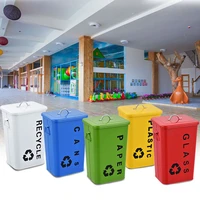 iron trash can kitchen bathroom garbage recycling garbage trash can cleaning supplies cubo basura kitchen cabinet storage