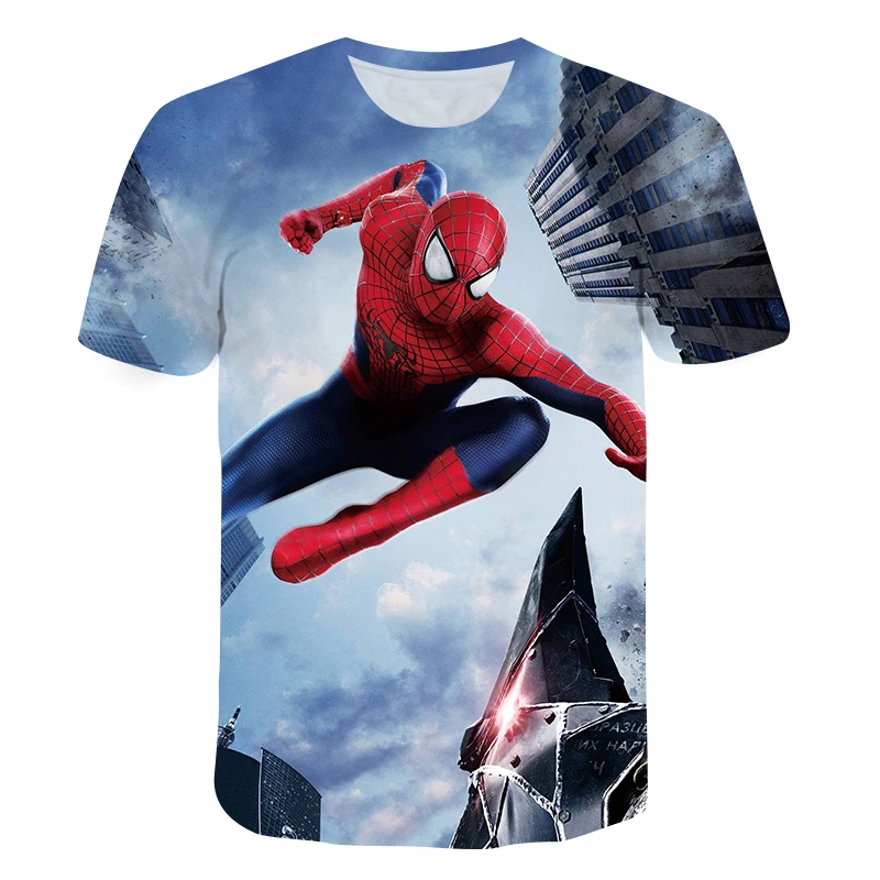 

Latest Harajuku Classic Super Movie Spiderr Child T shirt For Boys America 3D Printing Girls Sweatshirt O-neck Funny tshirts