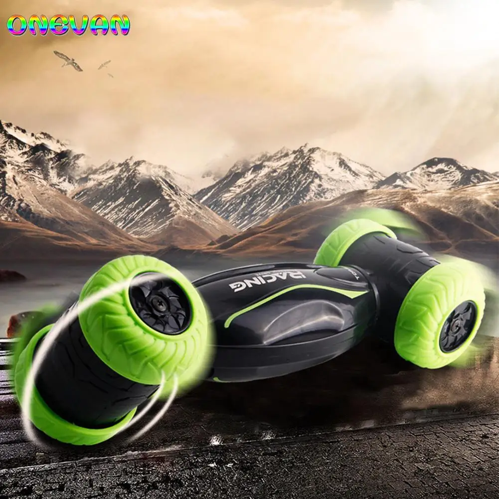 2 4G RC автомобиль вращающийся моделирование двусторонний флип пульт