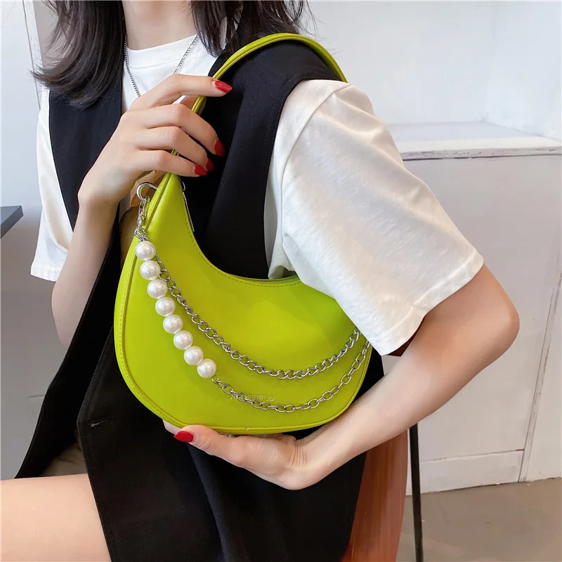 

European and American Retro Ladies Chain Shoulder Underarm Bag 2020 High Quality New Handbag Korean Fashion Messenger Bag