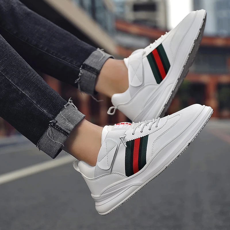 Повседневная мужская обувь кожаные кроссовки мужские удобные спортивные для