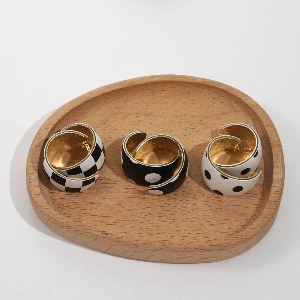 Решетчатая минималистская круглая C-образная бижутерия для вечеринки женские