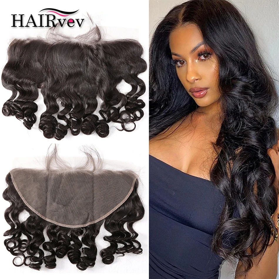 

Свободные волнистые фронтальные волосы 13x4, натуральная свободная часть, перуанские человеческие волосы, Фронтальная застежка всего 22 дюйм...