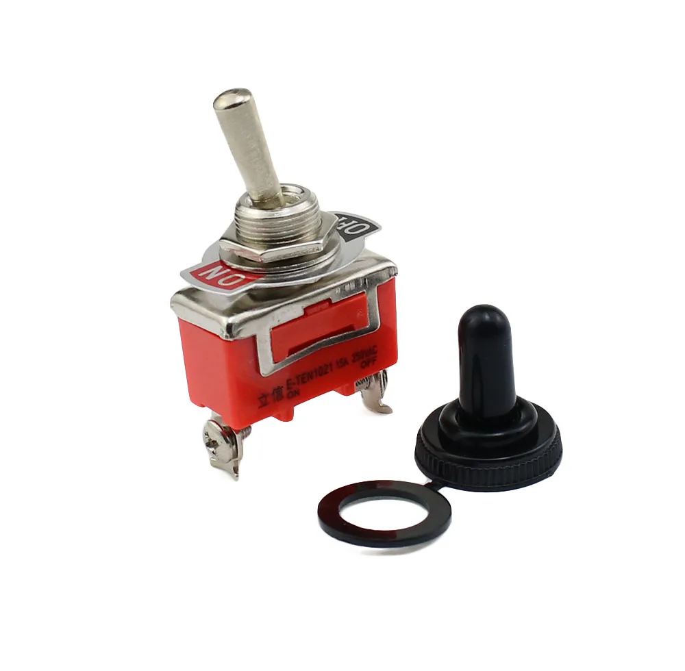 1 шт. AC 250V 15A 2 Pin DPDT On/Off позиции Мини тумблер E TEN1021 оранжевый|dpdt mini switch|dpdt toggle switchdpdt