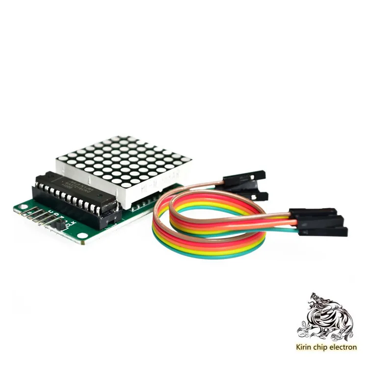 

2pcs/lot MAX7219 dot matrix module control module MCU module display module wire feed