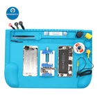 Теплоизоляционный рабочий коврик 45 см * 30 см, термостойкий силиконовый коврик для пайки, платформа для обслуживания Пайки PCB BGA