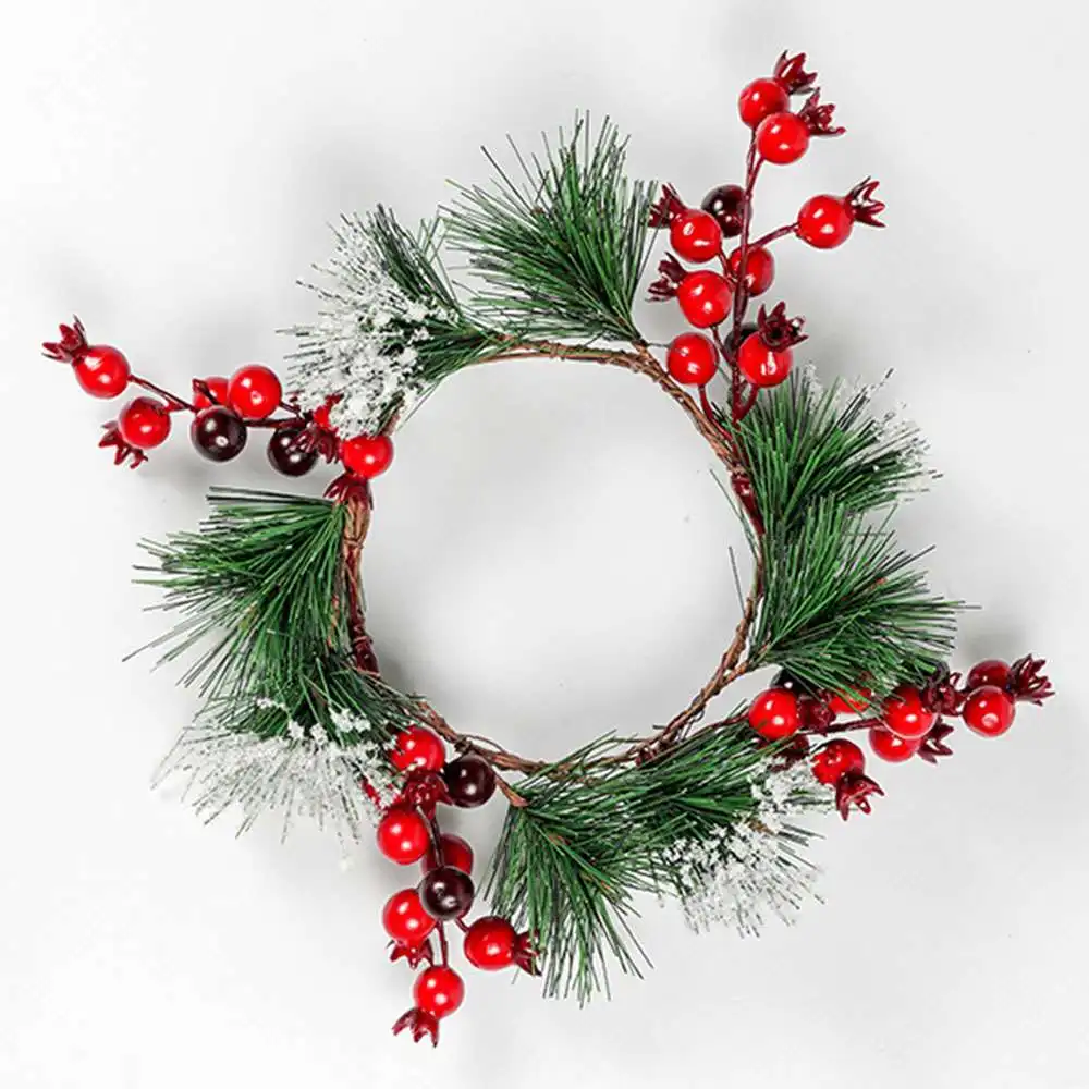 Имитация кедра Рождественский венок Ягодное кольцо аксессуары для