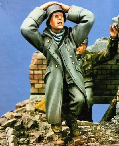 Новинка 1/35, фигурки из смолы, сдаться солдат, 1 шт., модельные комплекты(без основания