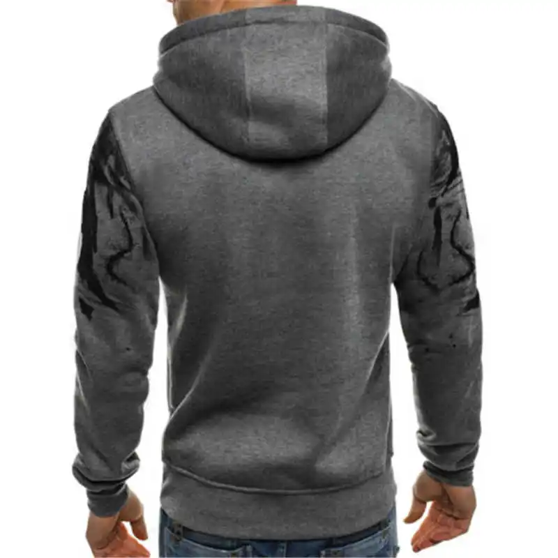 

Jacket Hooded Mens Sport Warm Pullover Fleece Sweatshirt Tops Coat Casual Hoodie
