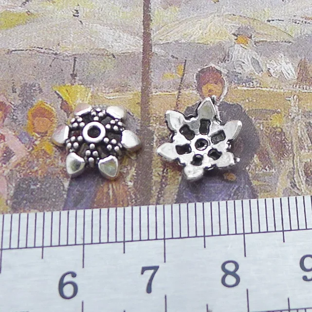 

Jewelry Making Supplies 20 Pieces 0.4x12mm Antique Silver Color Torus Septa