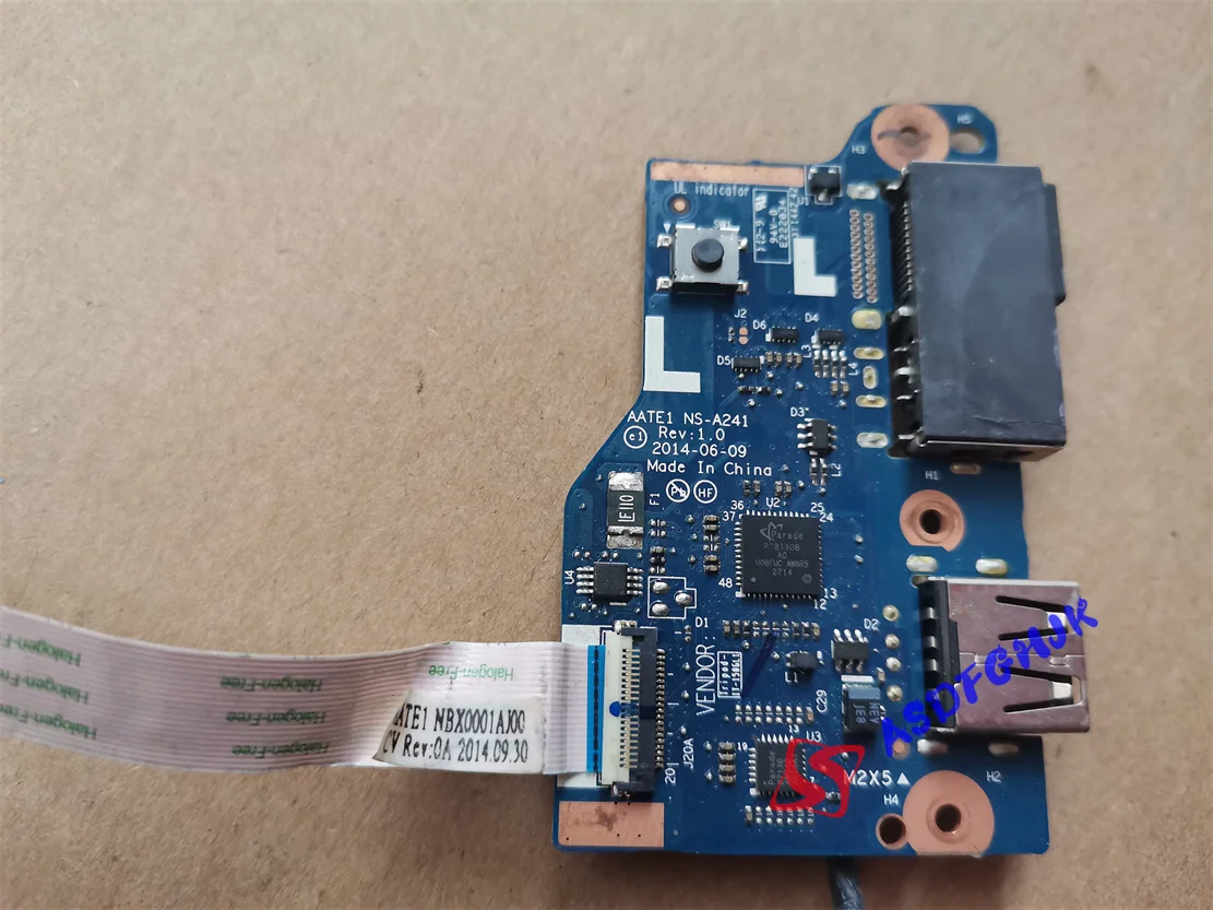 Оригинальный разъем питания постоянного тока USB-плата для Lenovo ThinkPad Edge e555 e550