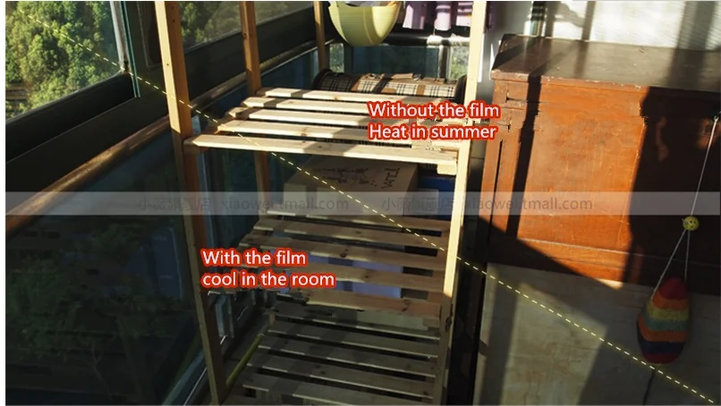 Зеркальная пленка для конфиденциальности самоклеящаяся окон DIY жилого дома