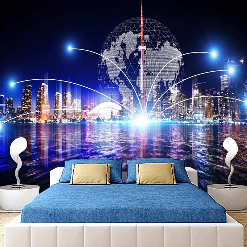 Настенные 3D обои на заказ современное HD здание пейзаж настенная живопись для