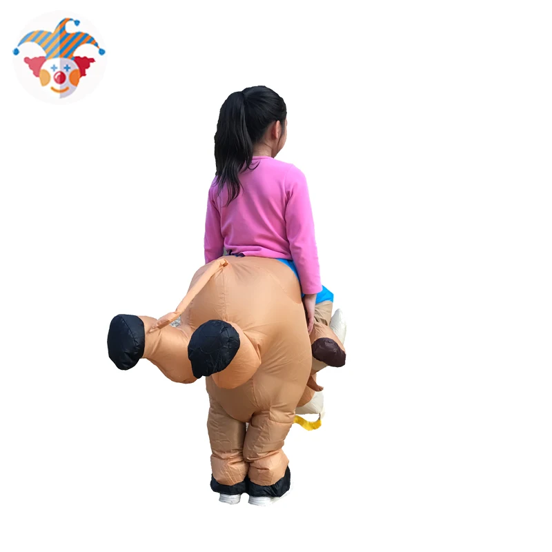 Взрослый надувной комбинезон бык животное езда Хэллоуин Удар вверх костюм для