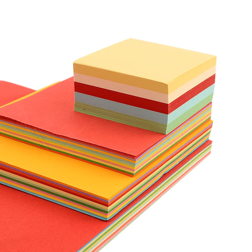 Mix Scrapbooking Double Sided Hobby Origami Handmade Square Handcraft 10CM Paper Color 100Pc Hand Sheets Colorful Decoration | Дом и сад