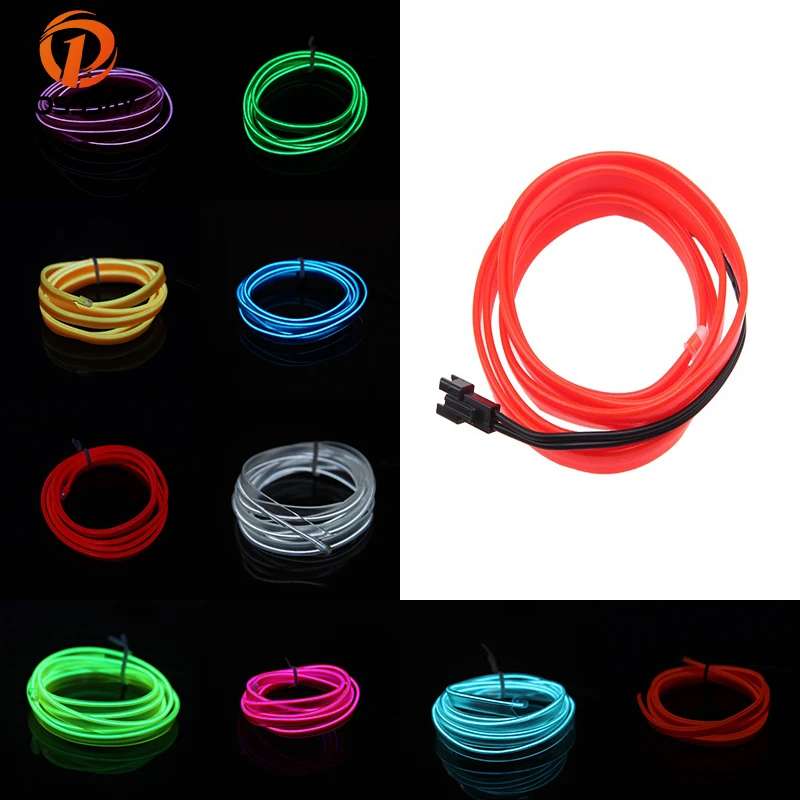 Posbay атмосферный светильник 2 м Гибкая DIY холодная подсветка для планшета s