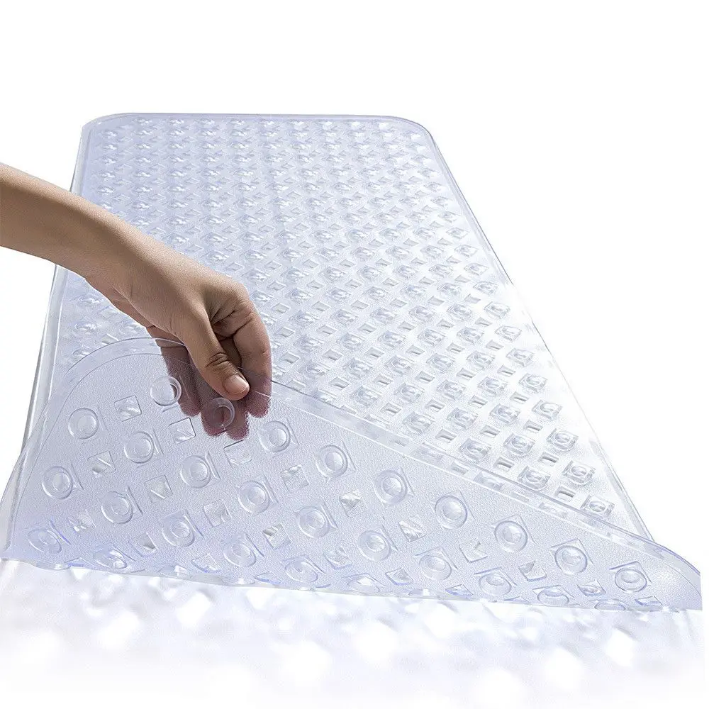 

Rectangle 40x100cm Anti-skid Bath Mat Soft Bathroom Massage Mat Anti-Bacterial Suction Cup Non-slip Bathtub Carpet High Quality