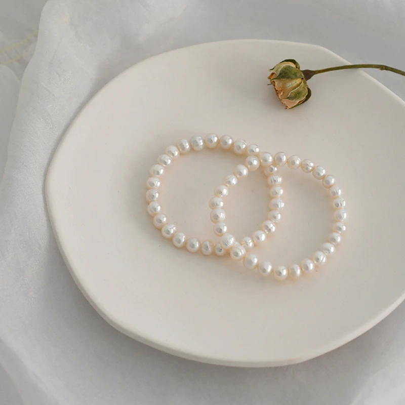Женский браслет из натурального пресноводного жемчуга ASHIQI модные ювелирные