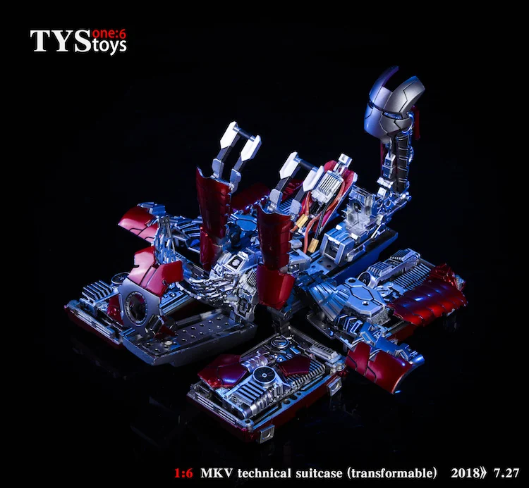 TYStoys 1/6, Мстители, Железный человек, сцена, аксессуар, чемодан, броня, MK5, шарнир, Movabe, фигурка, модель, набор