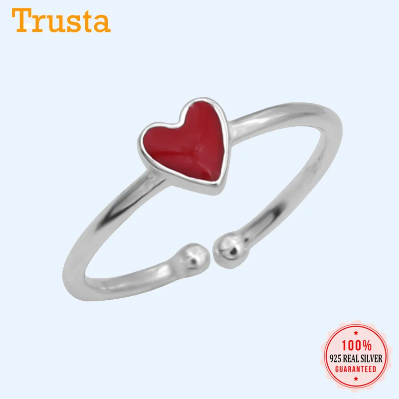 Женское кольцо с открытым пальцем Trustdavis романтическое из стерлингового серебра