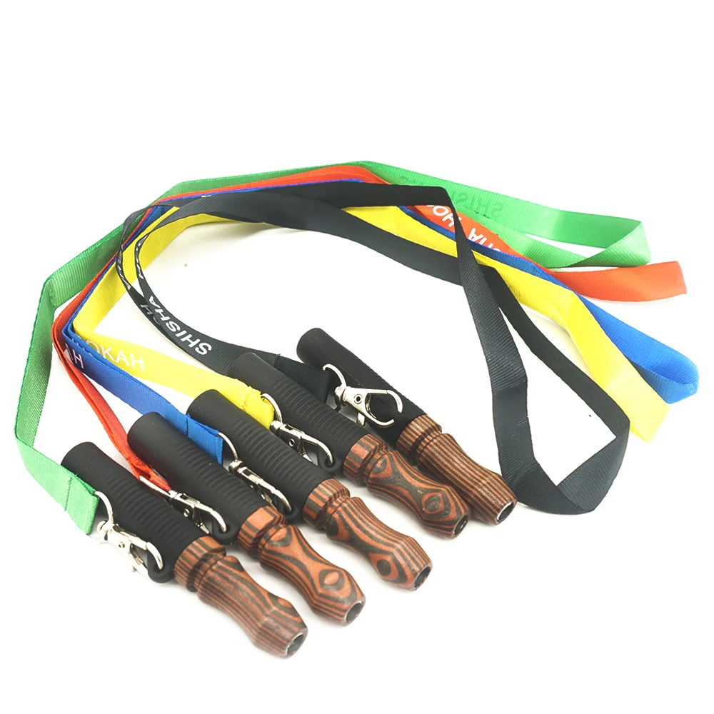 1Pcs Hookah Mouthpiece With Hang Rope Silicon Wooden Mouth Tips Shisha Accessories Chicha Narguile Water Pipe Boquillas Cachimba | Дом и сад