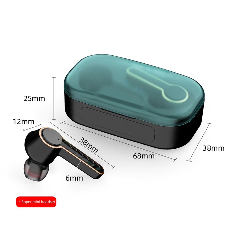 T19 наушники вкладыши TWS с Беспроводной Bluetooth 5 0 мини сенсорный экран громкой связи