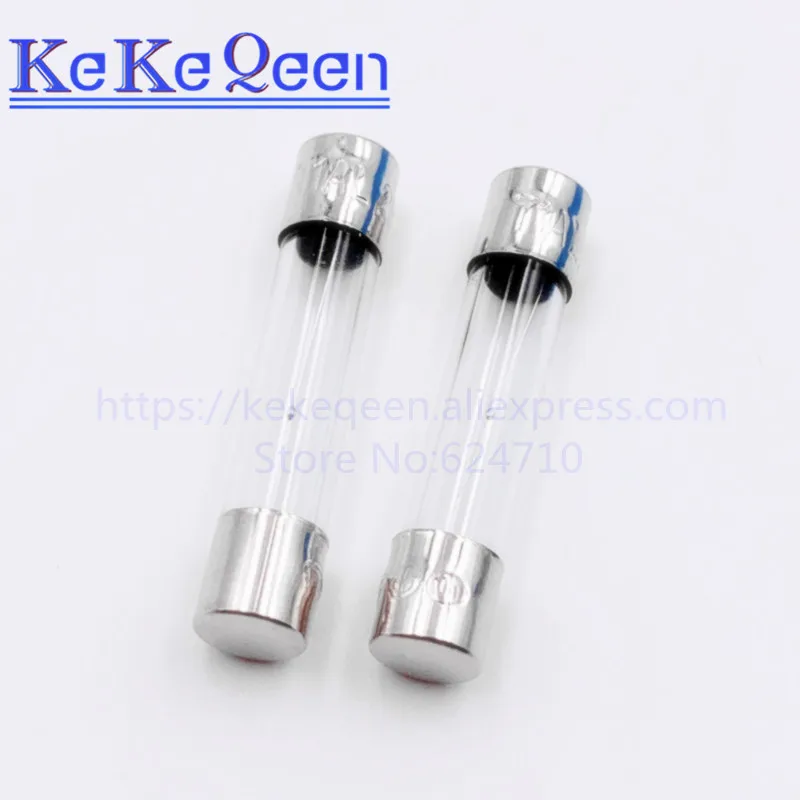 100 шт. 250V 6*30 T0.5A T500MA T1A T2A T3A T4A T5A T6A T8A T10A T10A T15A T20A 6*30 мм специальные внутренние подкладки для медленного Стекло предохранитель страхование трубки