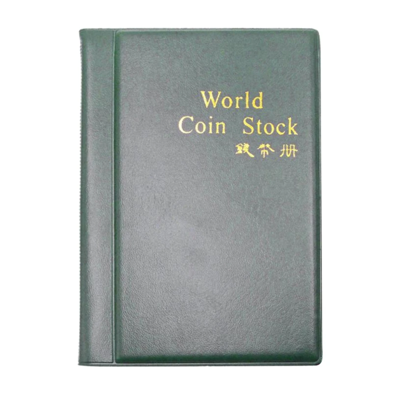 60 карманов Держатель монет Альбом для хранения денег книга Органайзер Коллекция