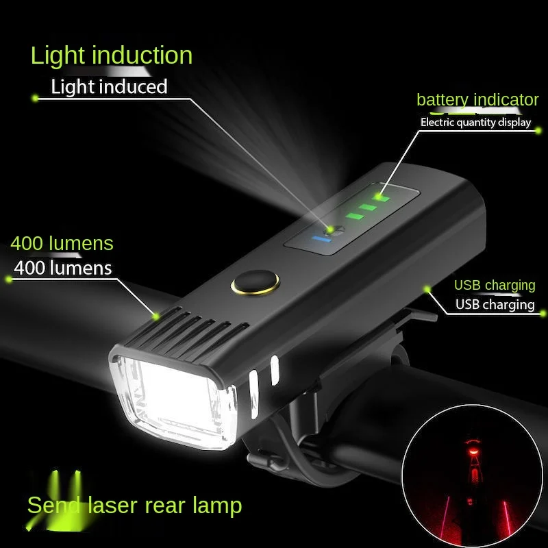 

Y Bicycle Light Night Riding Night Walking Headlight Rechargeable Induction Power Torch Bicycle Cycling Fixture and Fitting