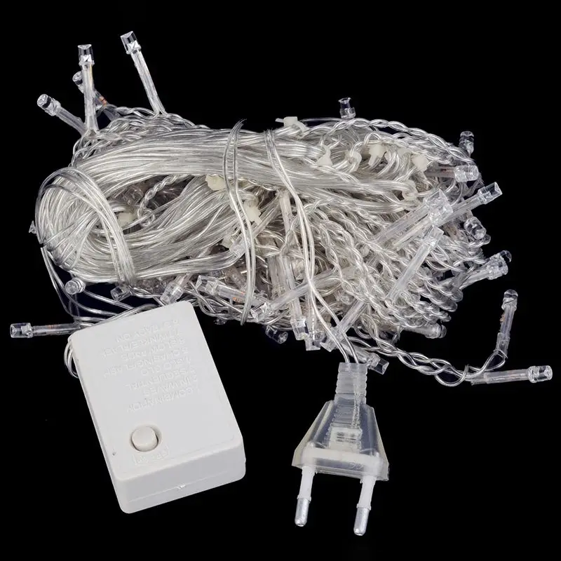 Рождественская гирлянда со штекером 3 5 м 96 светодиодов гирлянда-сосулька